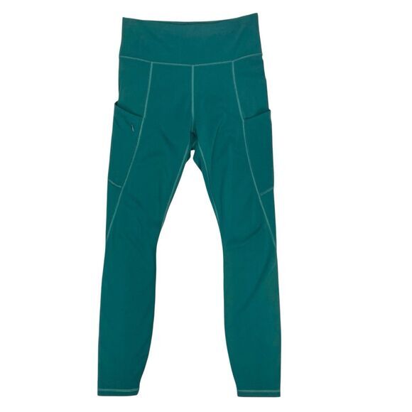 Athleta Leggings Women S Teal Green Up For Anything Athletic Yoga Stretchy Comfy - Picture 2 of 16